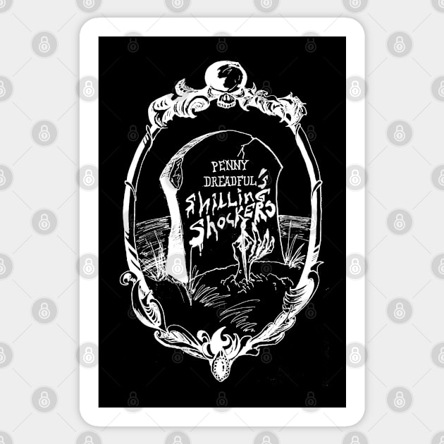 Penny Dreadful's Shilling Shockers logo - designed by Matthew MacKnight Sticker by PennyDreadfulXIII